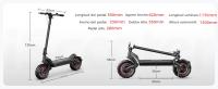 iScooter iX7Pro Patinete eléctrico todoterreno con dos motores de 1000 W, batería de 48 V y 17,5 Ah, velocidad máxima de 60 km/h, autonomía de 70-80 km y capacidad de carga de 150 kg. - details 11