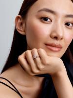 Pandora - Anillo de Corazón de Doble Banda-Baño de Oro Rosa de 14 K - details 1