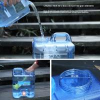 Caja De Agua Portátil Con Grifo Y Kit De Tubo Para Camping Equipamiento De Camping Con Cepillo De Limpieza Para Tanque De Agua Exterior - details 5