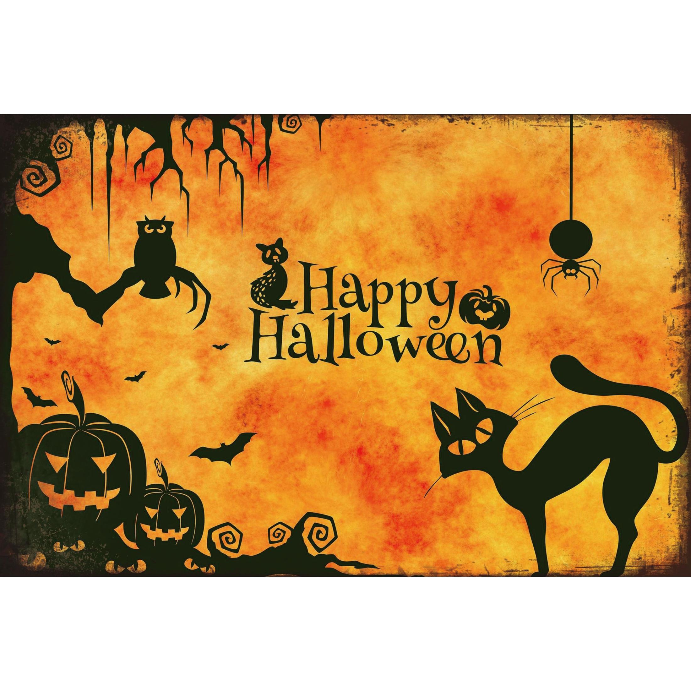 Placas Decorativas de Metal para Halloween 20x30 cm - Ideal para Cocina, Salón y Habitaciones, Interior Casa
