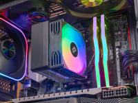 Mars Gaming MCPU-X3, Disipador CPU 190W TDP, 3x Heatpipes, Ventilador PWM FDB, Iluminación FRGB, Diseño Compacto SFF/Mini-ITX, Aletas de Aluminio, Cooler PC con Compatibilidad Intel y AMD Disipador PC, Negro o Blanco - details 2