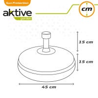 Base para sombrilla circular blanca 19-33 mm Aktive - details 6