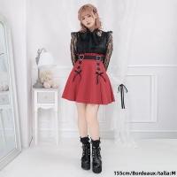 Falda A-Line Lolita Japonesa Talla Grande Cintura Alta Flared Midi Versátil Estilo Niña Suave Para Uso Diario Primavera/Verano Polyester - details 4
