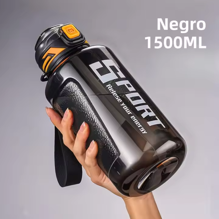 Botella De Agua GIANXI Deporte Con Gran Capacidad Y Taza Gruesa Para Exteriores Cubierta Doble Portátil Sellada Y Antigrado - 1