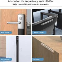 Parachoques De Puerta Antideslizante Redondo Transparente De Silicona Suave Autoadhesivo Protector De Pared Y Manija - details 9