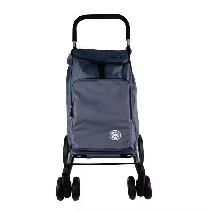 Cofan Carro de Compra Plegable con 6 Ruedas de Aluminio Color: Naranja y negro / Gris - 1
