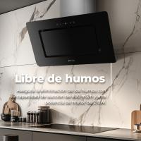 EVVO Campana Extractora 90 cm Ancho Decorativa CE48, Potencia 800 m³/h, Filtro Aluminio y Carbón, Control Táctil y Gestual, - details 1