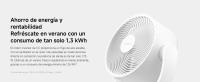 Official | Xiaomi Smart Desktop Air Circulation Fan, Ligero y portátil, Apto para todos los entornos, Carga portátil gracias a su puerto tipo C, Úsalo en cualquier momento y lugar, Distribución de aire automática tridimensional - details 8