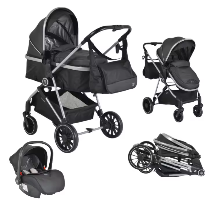 MONI Carrito de bebé trío convertible KALI hasta 22 kg con silla de coche MULTI i-size 40-87 cm de Moni - 1
