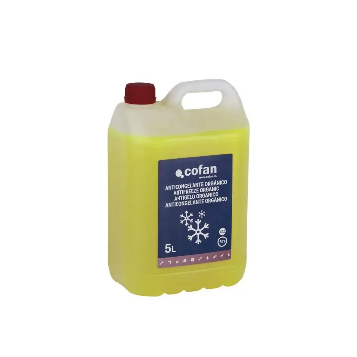 Anticongelante 50% Orgánico Cofan | Protección -35ºC, Larga Duración, Anticorrosivo, 1L y 5L - 1