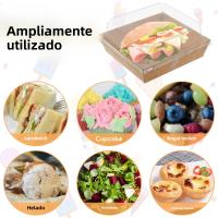 Cajas De Pastel De Papel Kraft Para Donuts Y Postres 50/15pcs Ecológicas Para Cumpleaños Y Bodas Empaque De Muffins Y Charcutería - details 2