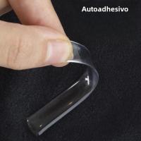 Parachoques De Puerta Antideslizante Redondo Transparente De Silicona Suave Autoadhesivo Protector De Pared Y Manija - details 4
