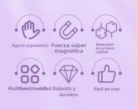 3 En 1 Varita Magnética Para Uñas Con Doble Fin De Multi-función Para Crear Dibujos De Ojo De Gato Y Adhesivo Brillante Herramienta De Gel UV Para Arte De Uñas - details 1