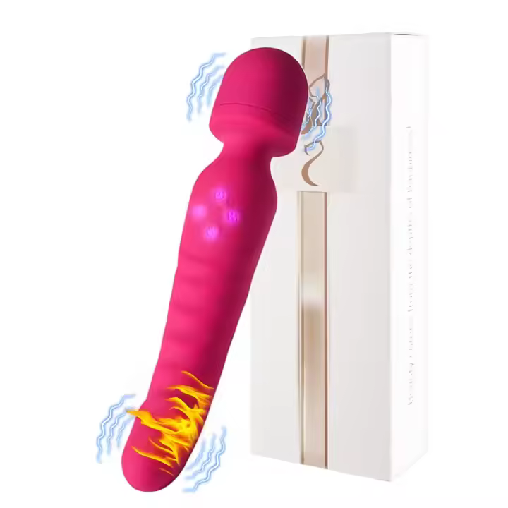 Vibrador AV Potente Para Mujeres Estimulador De G-Spot Y Clítoris Dildo Magic Wand Con Movimiento De Enfriamiento Masajeador De Vagina Juguetes Sexuales Para Adultos Hecho De Silicona - 1
