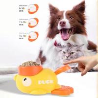 Dispensador De Alimentos Para Perros En Forma De Pato Amarillo Juguete Interactivo Para Entrenamiento Y Enriquecimiento Mental Dispensador De Golosinas - details 1