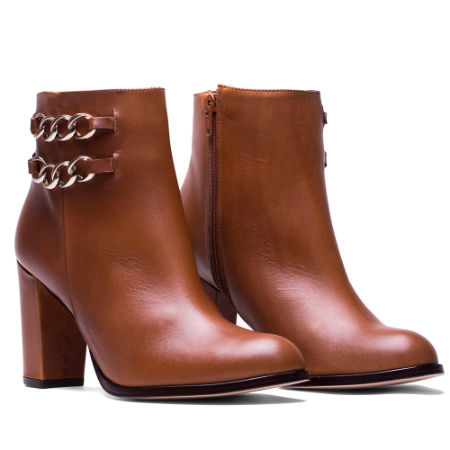 ELODIE BOTIN DORIS TACON ALTO FABRICADO EN PIEL LAGUNA CUERO CON TA