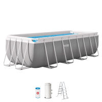 INTEX - Piscina desmontable rectangular Prism Frame de hasta 5 metros, incluye depuradora y escalera, color gris, resistente y duradera, +6 años, 45-60 min. montaje, piscinas desmontables grandes, piscinas familiares - details 3