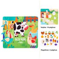 Libro De Aprendizaje Temprano Para Niños Enseñanza Científica Juguete De Puzzle Para Bebés Libro Quiet Book Con Papel Adhesivo Reutilizable Montessori - details 6