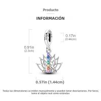 Encantos Originales 925 Platinados Para Mujer Con Zirconia Joyería Moda Para Pulseras Hechas De Cuentas De Moda - details 5