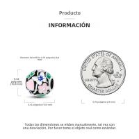 Encanto De Mariposa Plateado En Plata Con Circonia Bola Redonda Colgante Para Pulsera O Collar DIY Joyería De Moda Irregular - details 154