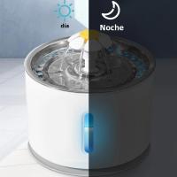 Fregadero Automático Para Mascotas Acero Inoxidable Bebedero Silencioso USB Con Luz LED Dispensador De Agua Para Gatos Y Perros - details 3