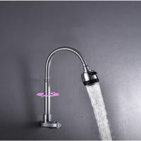 BIT Grifo de fregadero de baño, Grifo de 360 ° para fregadero de Cocina, Grifo de Agua fría, Grifo de Cocina montado en La Parada - details 2