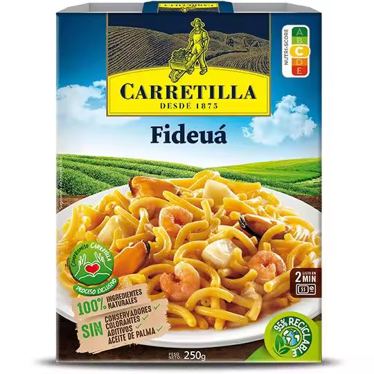 Carretilla Fideuá - Platos preparados, listos para consumir - 5 raciones - 1