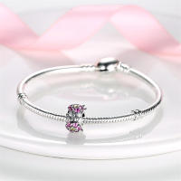 Pulsera Original De Plata 925 Con Encantos De Mariposa Abeja Y Corazón De Árbol Para Joyería De Fiestas Para Mujeres - details 1