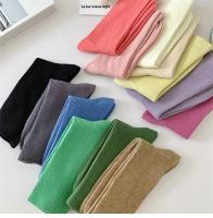 Calcetines Para Mujer Transpirables Basicos Y Sencillos De Color Caramelo Cómodos Y Coloridos Calcetines De Pies Sueltos Casual - details 5