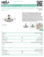 ABRILA ALTA GAMA Ventilador Dc Dani 59w 6980lm CUERO 4 Aspas desp.107d 3000-4000-6000k Control Remoto, Regulables intensidad, Memoria Y Temporizador Control de aire verano o invierno Incluye mando y dos tijas de 12,5 y 20 centímetros Calidad Garantizada - details 7