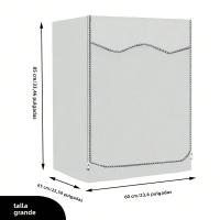Cubierta De Lavadora Universal Impermeable Y Anti-Sol Para Secadora Frontal Material De Poliéster 100% Protección Duradera - details 5