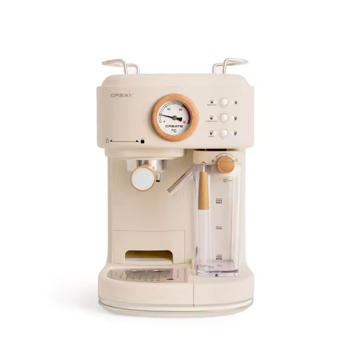 CREATE - Cafetera Express semiautomática 20bar Capacidad 1,5L - THERA RETRO PRO - 1
