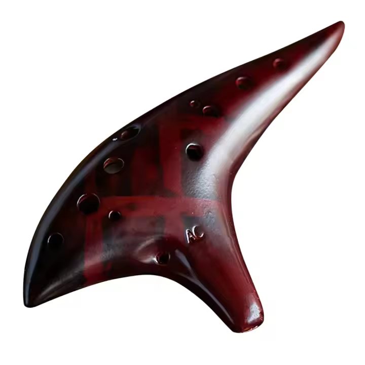 Ocarina De Cerámica Con 12 Agujeros En Tone Alto C Instrumento Profesional Para Amantes De La Música Principiantes Con Bolsa Protectora - 1