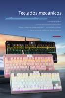 Teclado Mecánico De Juego E-YOOSO Z77 Rainbow 87 Teclas Con Switches Rojos Negros Marrones Y Azules Para PC Laptop Con Cable USB - details 0