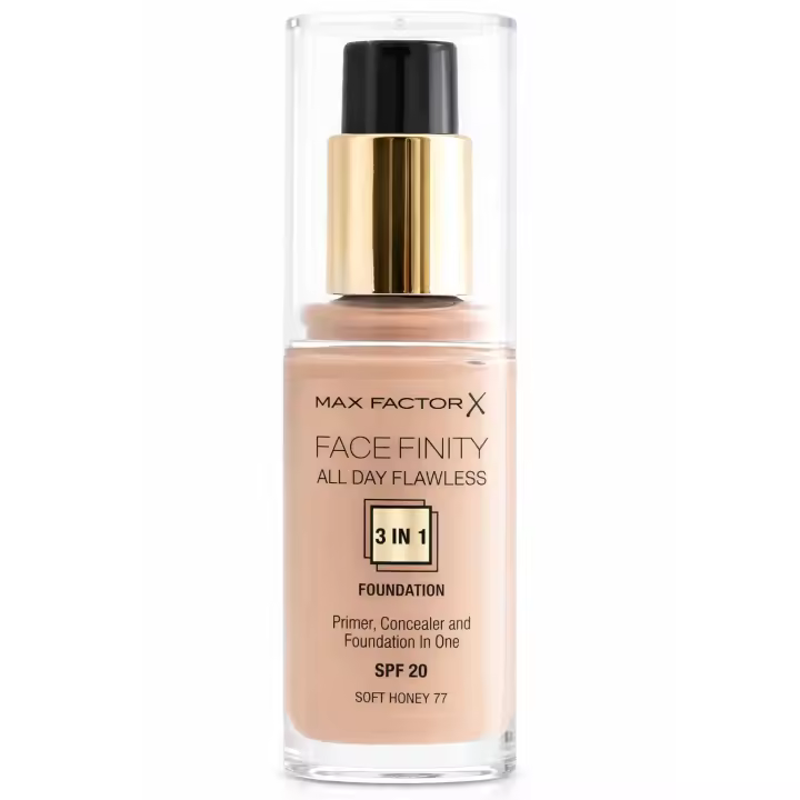 Max Factor Facefinity All Day Flawless 3 In 1 Foundation #77 Soft Honey - 1
