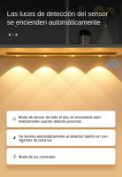 Luz Nocturna LED Con Sensor De Movimiento Ultra Delgada Inalámbrica Para Cocina Armario Dormitorio Iluminación Interior USB Para Refrigerador De Vino - details 3