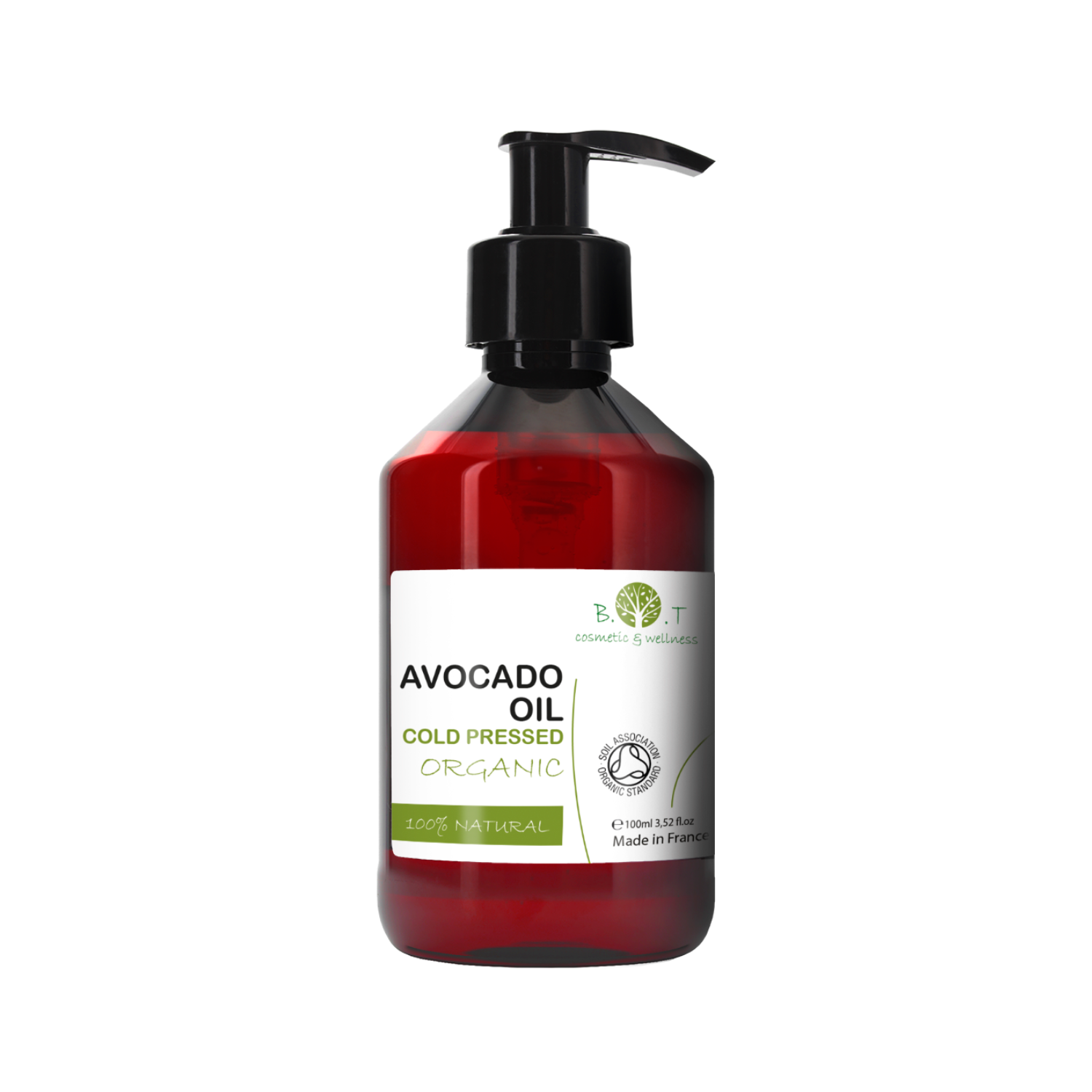 Aceite de Aguacate Bio para Masaje Corporal y Facial 100% Puro | Suero Facial Antiarrugas | Mascarilla Capilar - B.O.T Cosmetic & Wellness