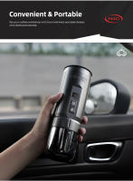 HiBREW H4C BARISTA ULTRA, Portable Coffee Machine, Detachable Battery, Wireless Heating, AdjustableTemperature (85~95°C), Professional Bottomless 51mm Portafilter, 20-BarHigh Pressure, 100mL Water Tank, with Aluminum Alloy Stand, 7500mAh Battery - details 16