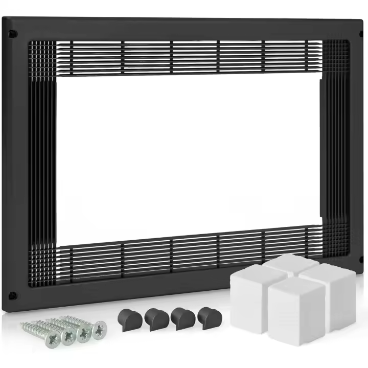 Marco para microondas encastrable Micel 94507 - Negro (600mm x 400mm) - 1