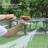 Tela Transparente Impermeable Y Antigolpes De PVC Para Jardín Cobertura Protectora Para Plantas De Suculentas Y Terrazas Previene La Neve - details 2