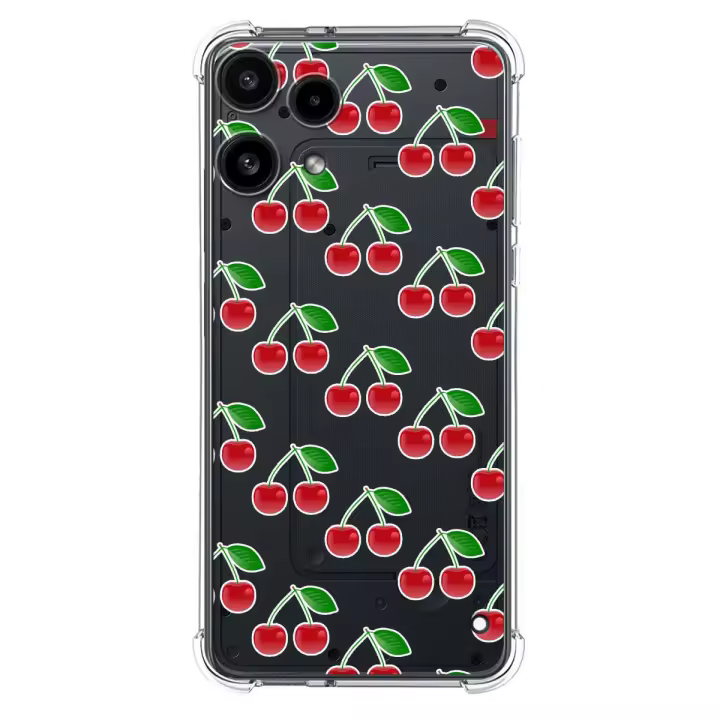 Funda Silicona Antigolpes para Nothing Phone 3a Lite 5G diseño Cerezas Dibujos - 1