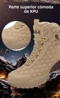Botas De Trabajo Para Hombre De Cuero De Alta Calidad Botas De Combate Deserticas Antideslizantes Para Senderismo Y Motocicleta - details 5