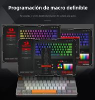 TECLADO MECÁNICO GAMING REDRAGON L61-B RGB USB Mini 61 Teclas Para Jugador Con Bolígrafo De Mano Grande 1.2X Mayor Tecladillo Ergonómico Para PC Y Laptop - details 10