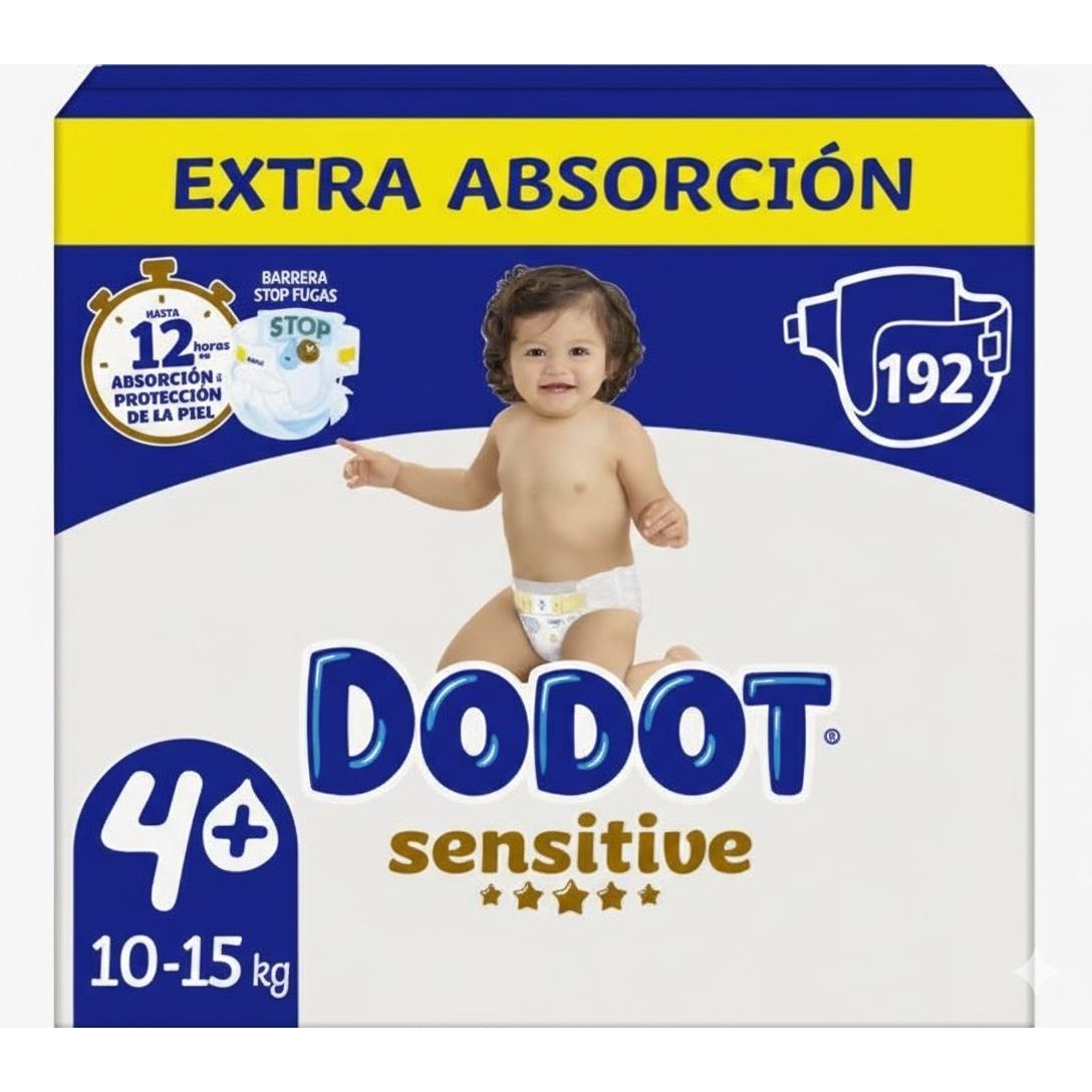 DODOT Pañales Sensitive Extra Talla 4+ y 5+