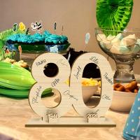 Libro De Invitados De Madera Número 60 Para Cumpleaños Y Aniversarios Personalizable Con Nombre Y Año Para Fiestas De Retiro - details 0