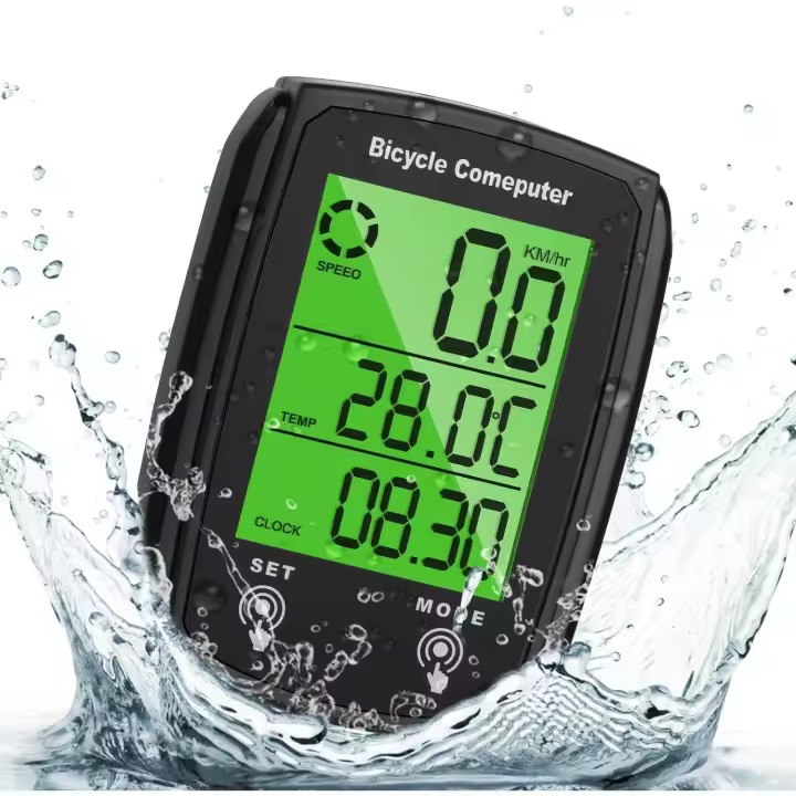Velocímetro para bicicleta universal con 19 funciones, resistente al agua IP54, odómetro, ordenador para ciclismo con GPS y pantalla táctil LCD retroiluminada - 1