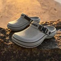 Zapatillas De Hombre EVA Hueco Transpirables Con Correa Ajustable Casual Slip on Duraderas Antideslizantes Para Exterior - details 4