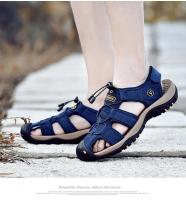 Zapatillas De Playa Para Hombre Cuero Antideslizante Casual Aumento De Altura Cómodas Zapatillas Deportivas Hombre Sandalias De Verano - details 57