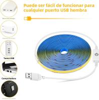 Tira De Luces LED USB 1M-5M 5V 320LEDs/M Sensor Táctil COB Luz Dimmable DIY Para TV Espejo Iluminación Nocturna Cocina Habitación - details 3