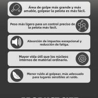 Pala De Pickleball SWORD&SHIELD Con Mecanizado Integrado Calor Núcleo De Polipropileno Césped De Miel Gran Spot Dulce 16MM Grueso Textura - details 7